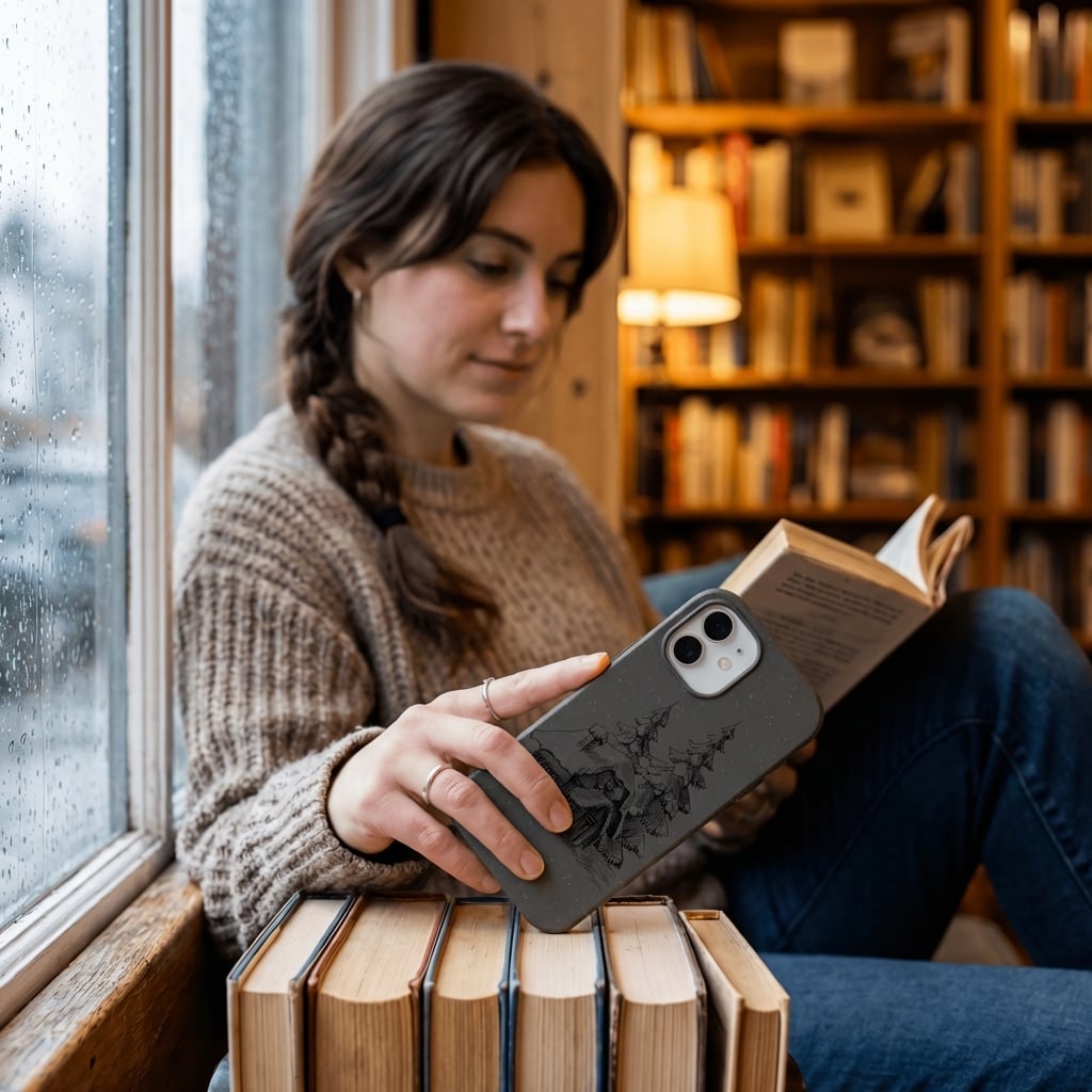 Black Lone Cabin iPhone Air Case