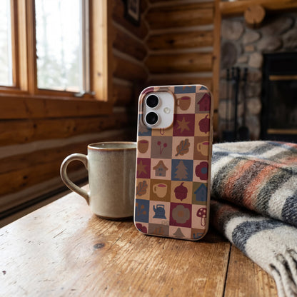 London Fog Rustic Grid iPhone 17 Pro Max Case