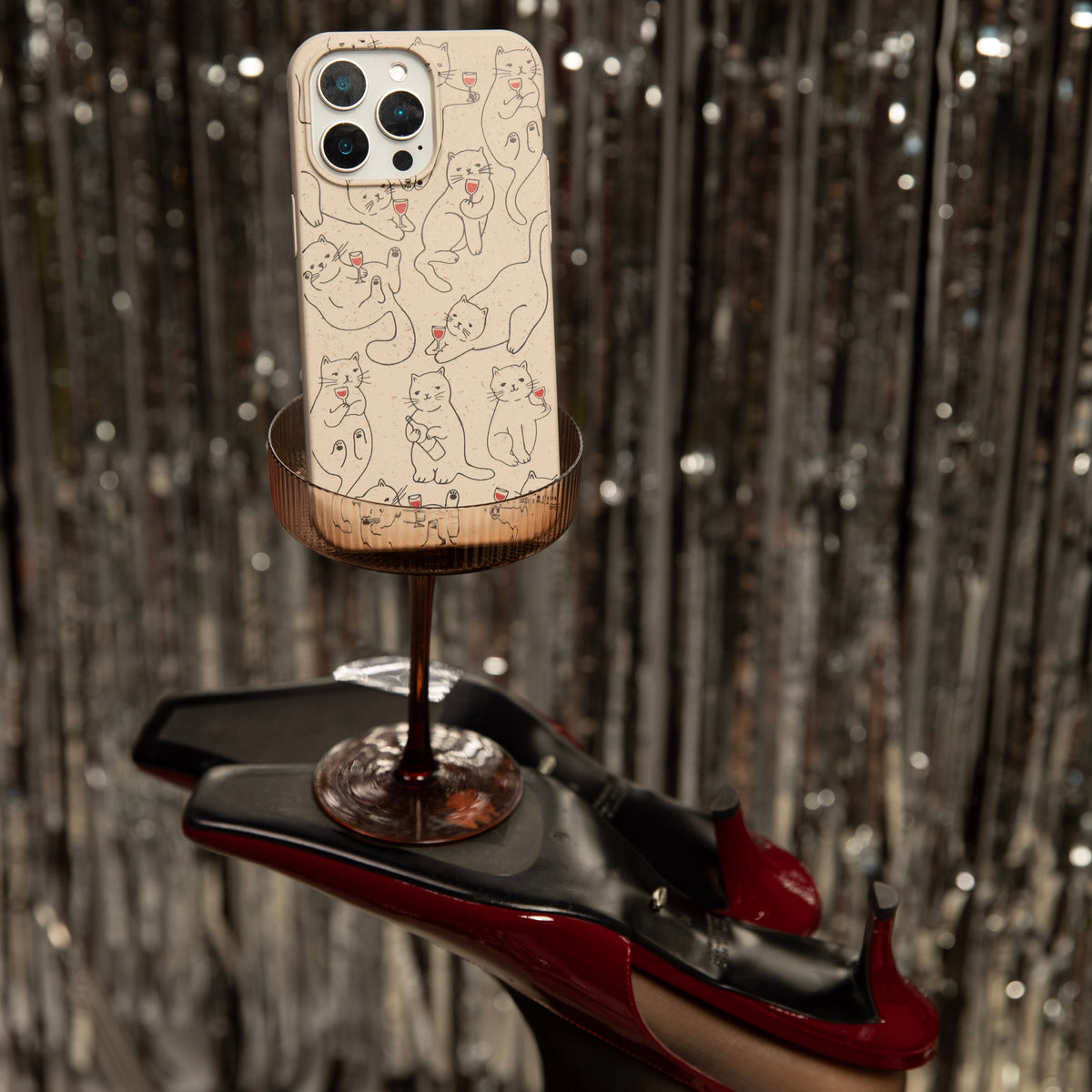 London Fog Purr and Pour iPhone 17 Pro Case