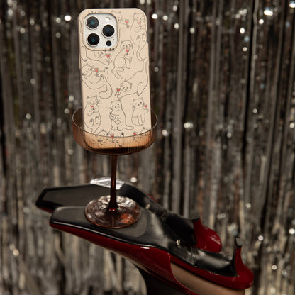 London Fog Purr and Pour iPhone 17 Pro Case