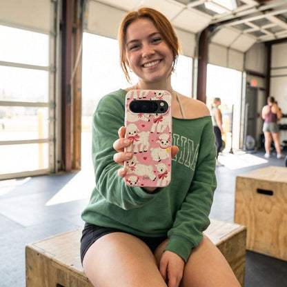 Bubblegum Pink Wool You Be Mine Google Pixel 10/10 Pro Case