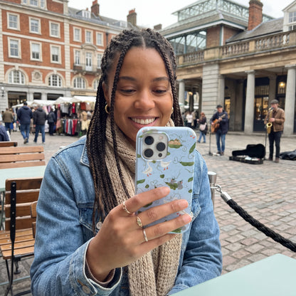 Powder Blue Two Peas in a Pod iPhone 17 Case