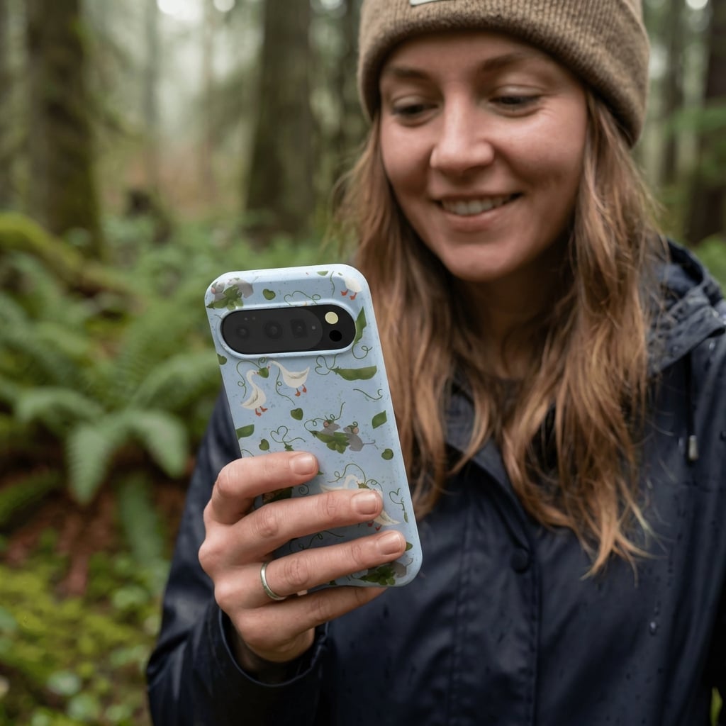 Powder Blue Two Peas in a Pod Google Pixel 10/10 Pro Case