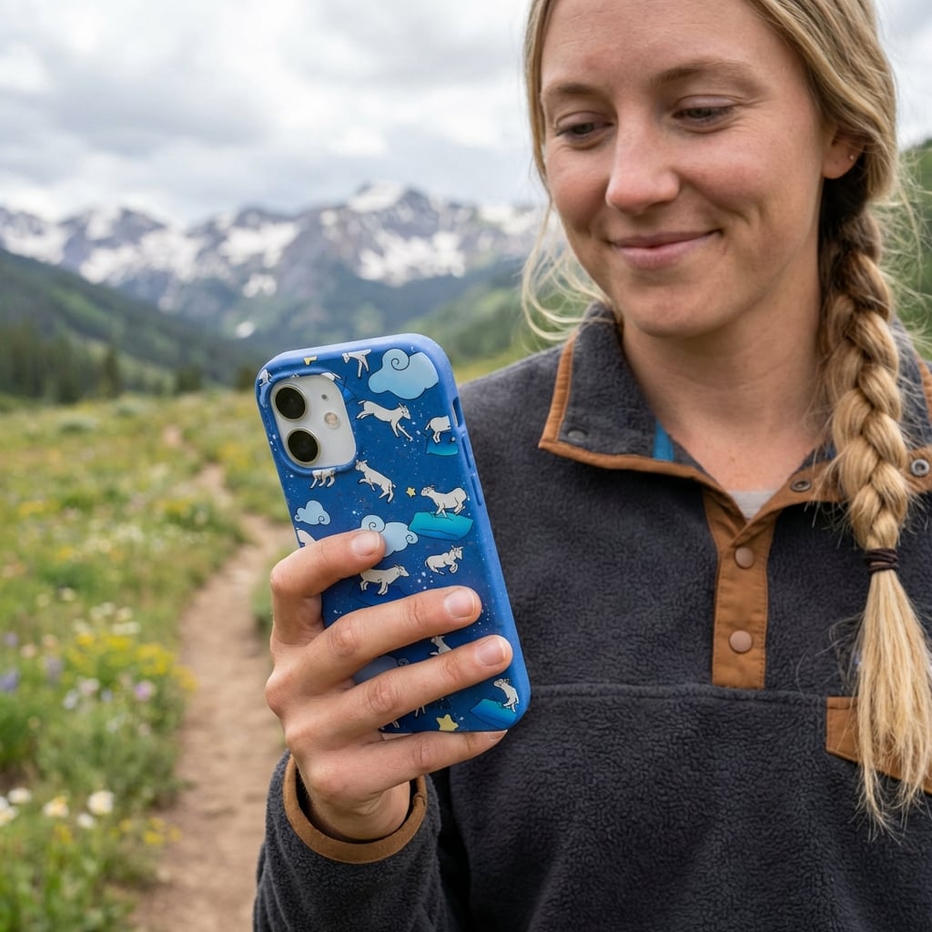 Electric Blue Sheep Dreamers iPhone Air Case