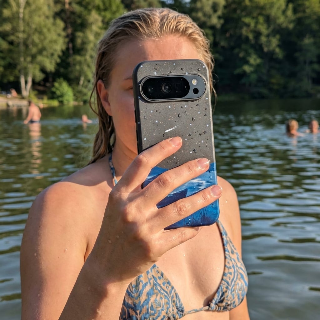 Black Moonlight Lake Google Pixel 10/10 Pro Case