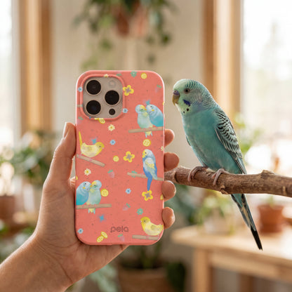 Bubblegum Pink Budgie Daydream iPhone Air Case