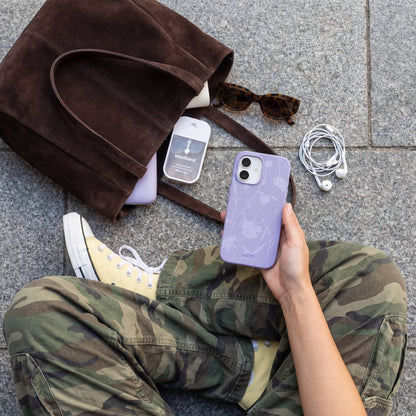 Lavender Wildflower Stitching iPhone 17 Pro Max Case