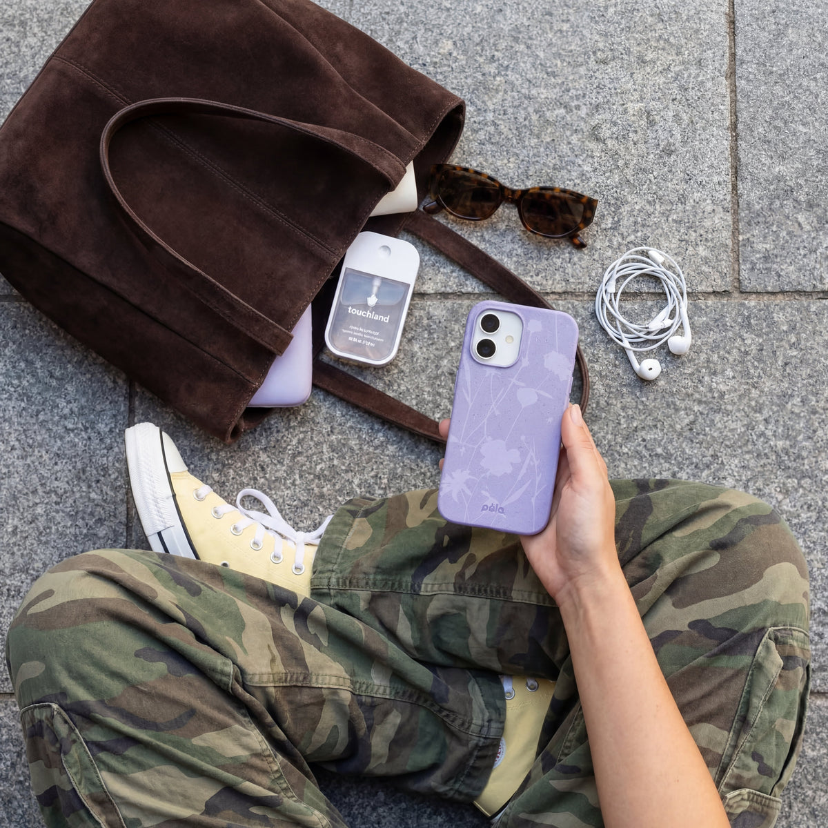 Lavender Wildflower Stitching iPhone 17 Pro Case