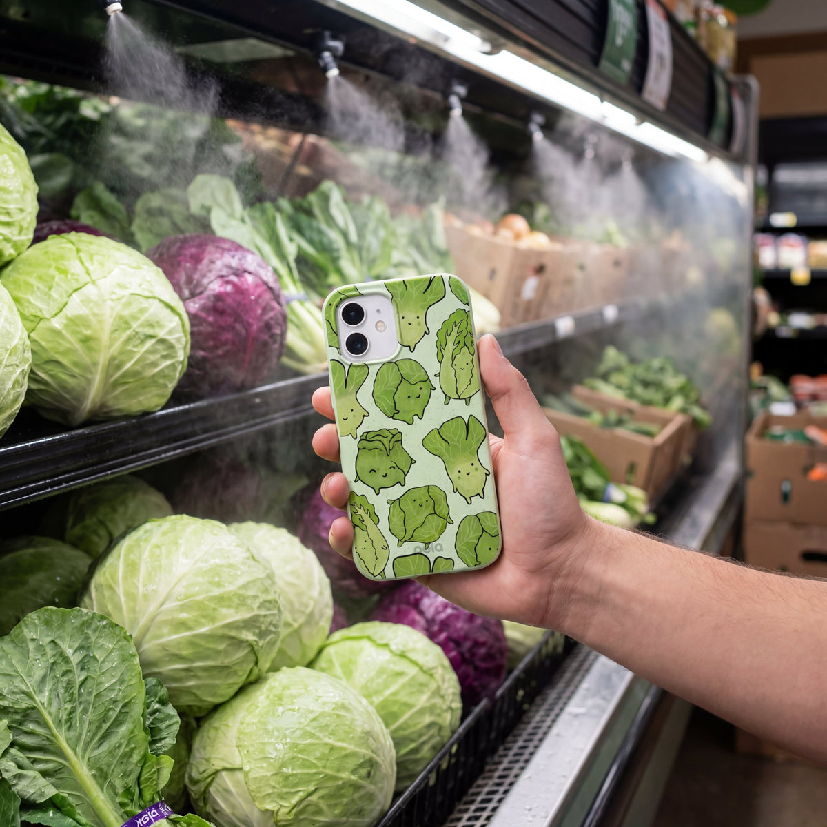 Sage Green Silly Cabbage iPhone Air Case