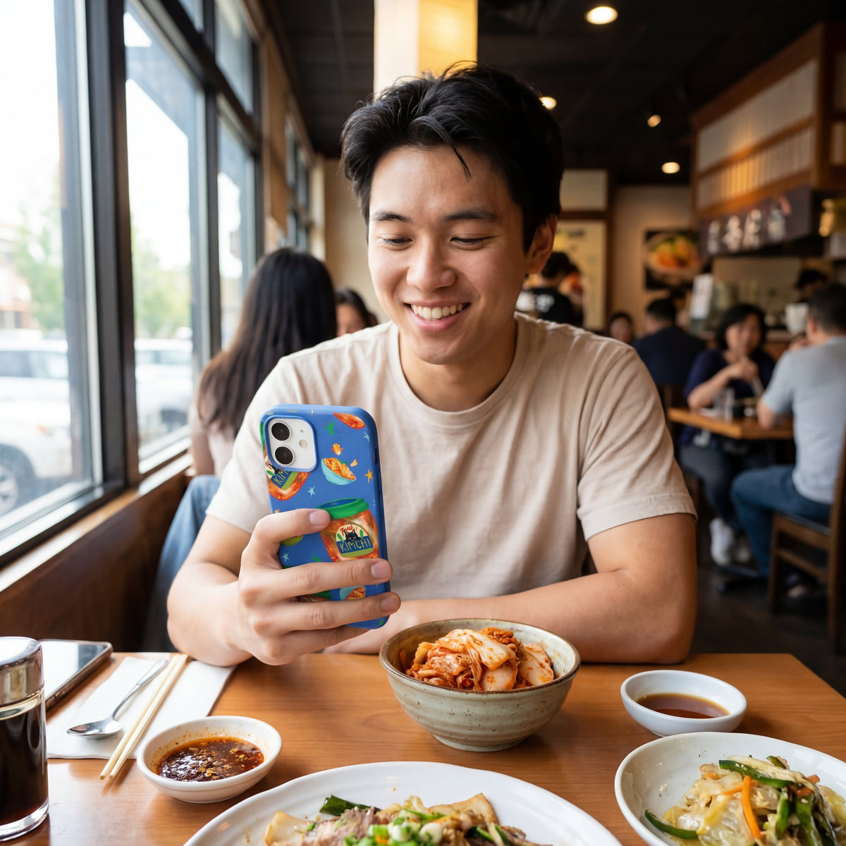 Electric Blue Kimchi Club iPhone 17 Pro Case