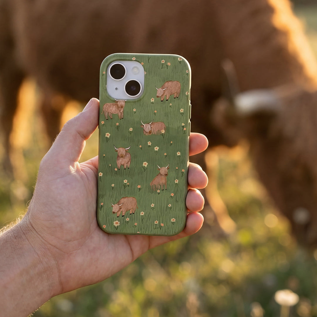 Forest Floor Cozy Cows iPhone 17 Pro Max Case