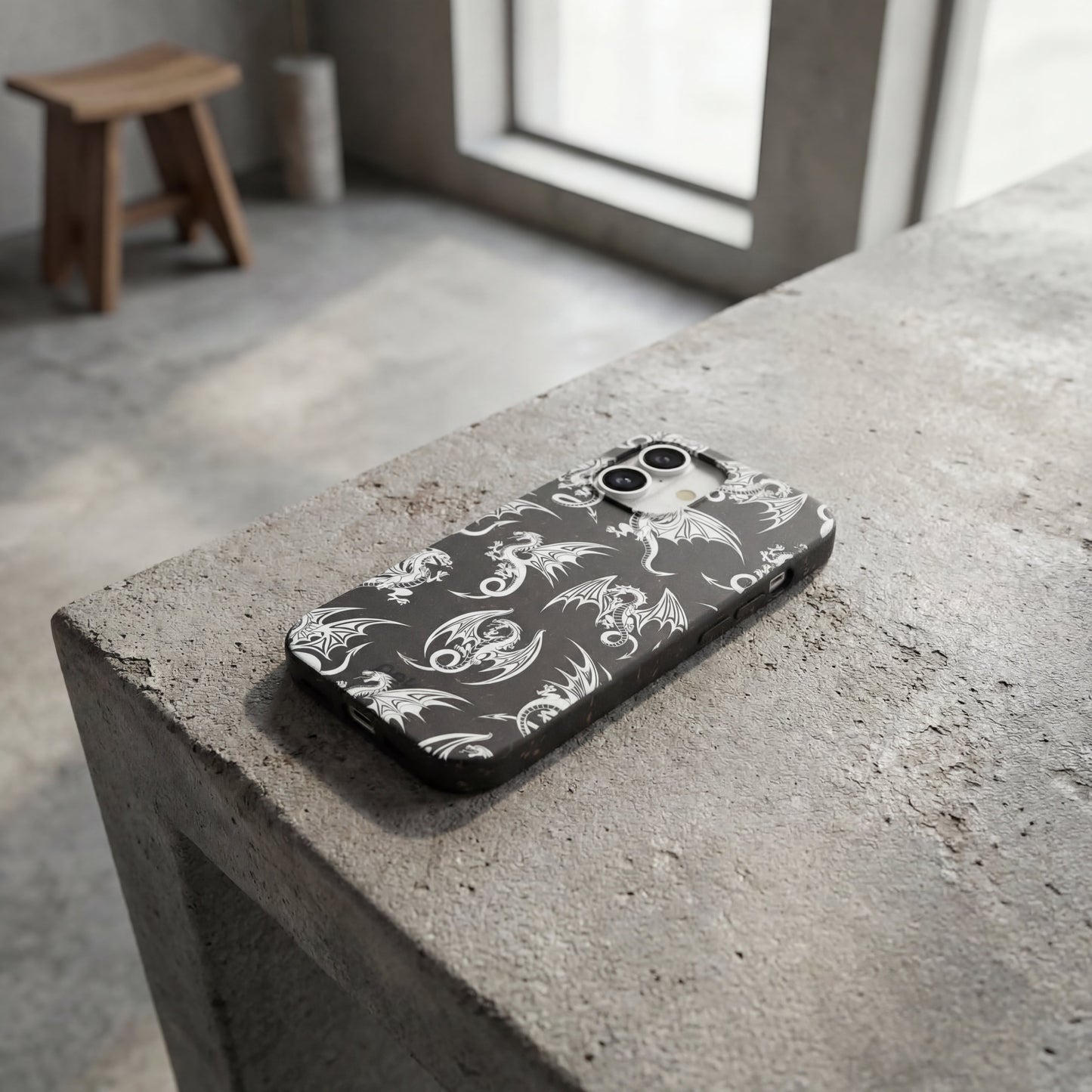 Black Mythical Dragons iPhone 16e/17e Case