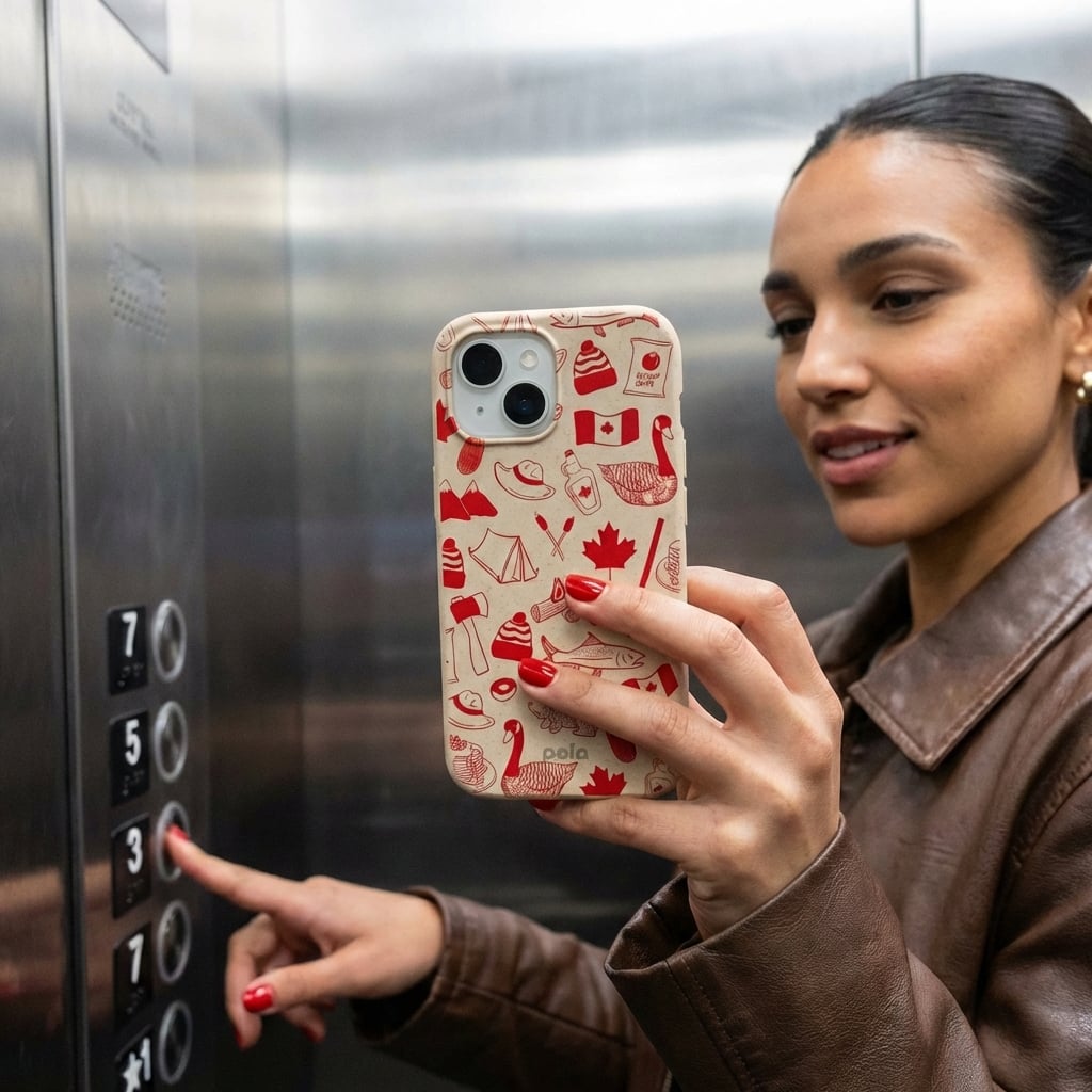 Seashell True North Red iPhone 16e/17e Case