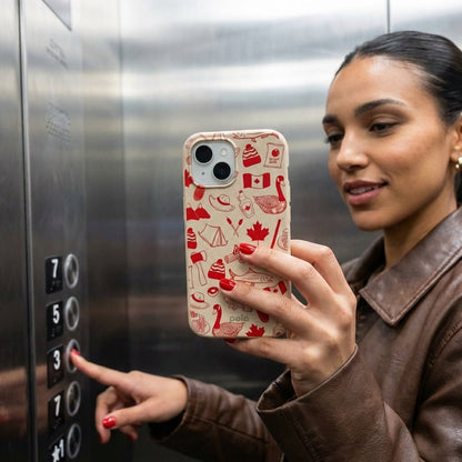 Seashell True North Red iPhone 16e/17e Case