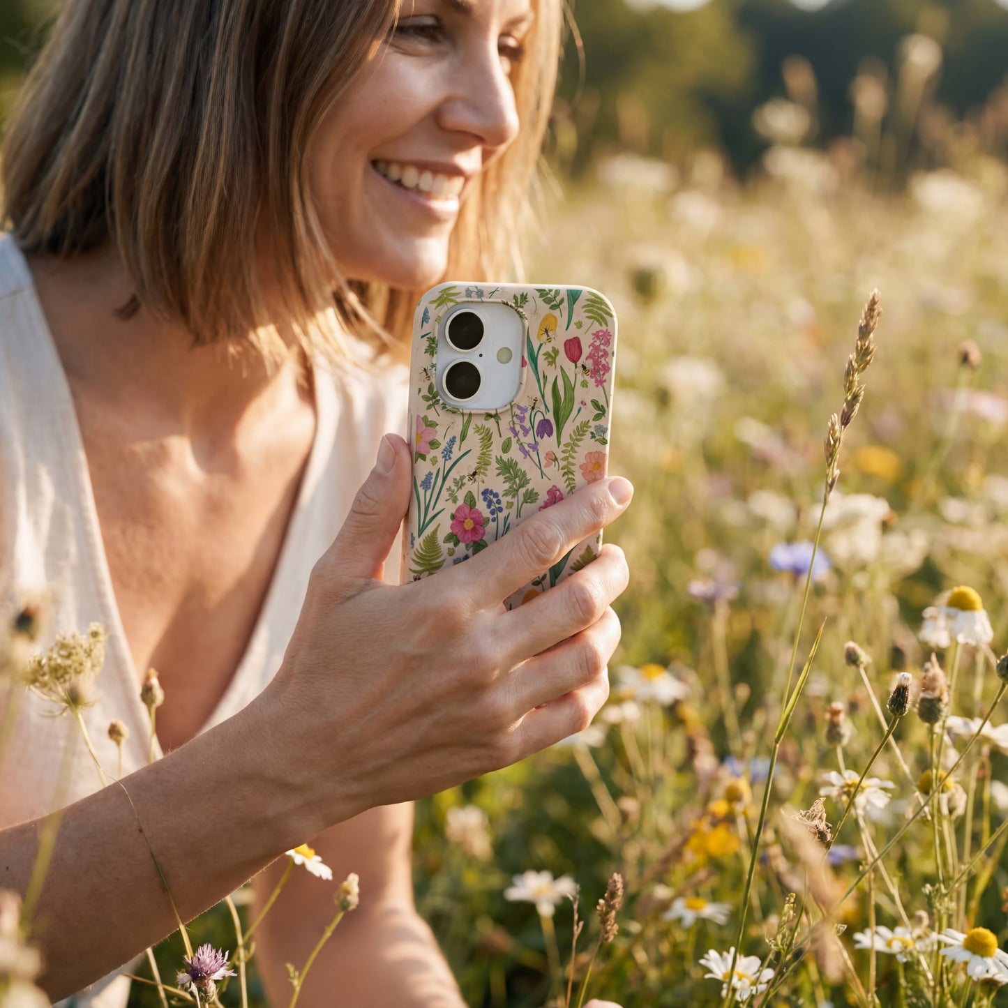 Seashell Bee Meadow iPhone 16e/17e Case