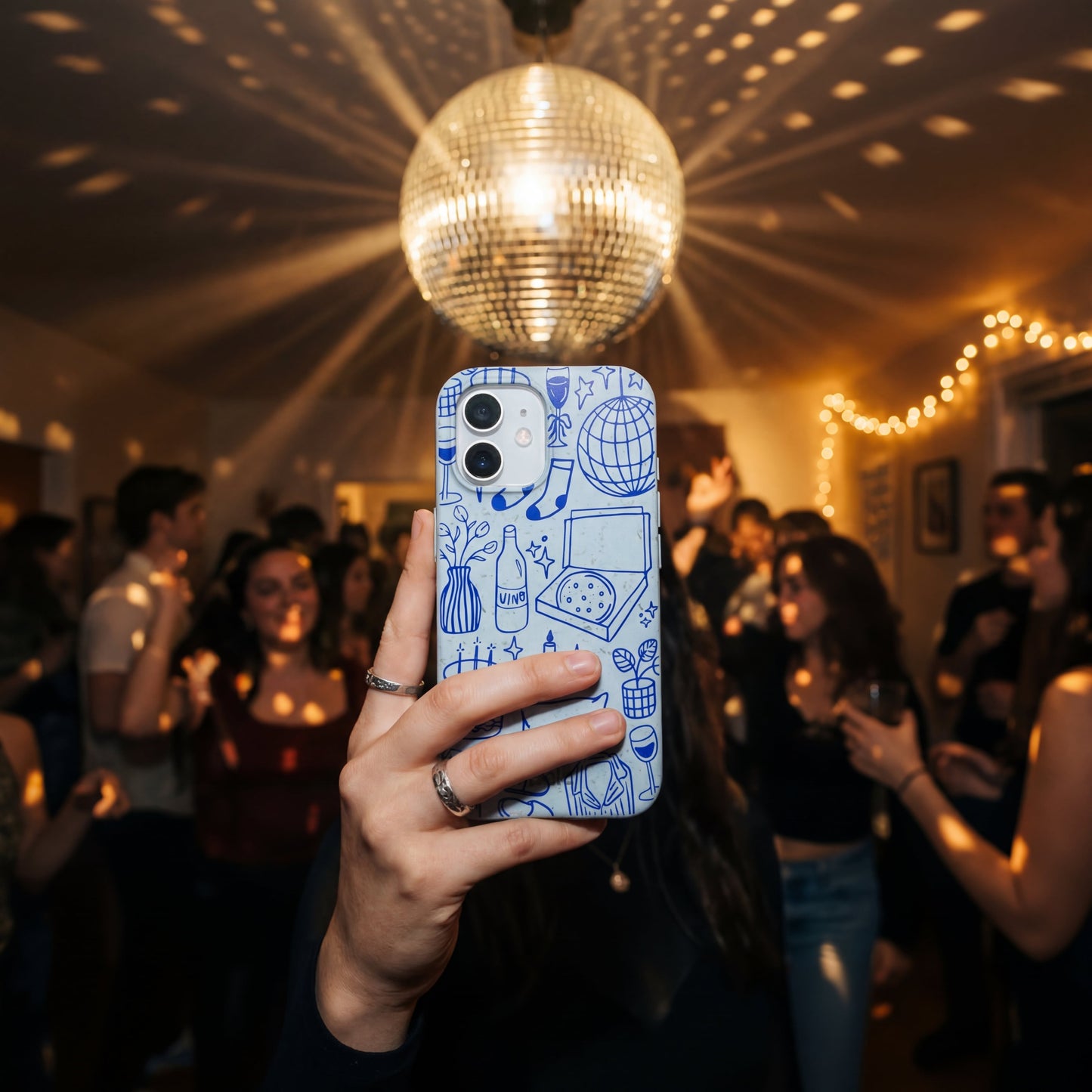 Powder Blue Home for Midnight iPhone 16e/17e Case