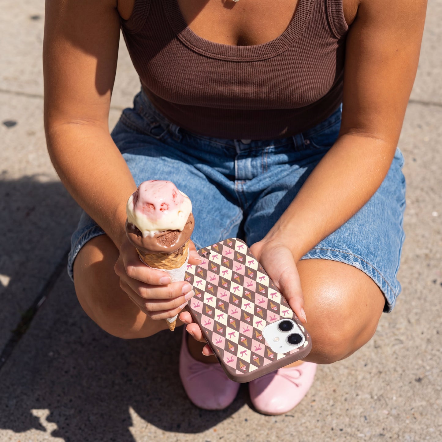 Chocolate Brown Neapolitan Dream iPhone Air Case