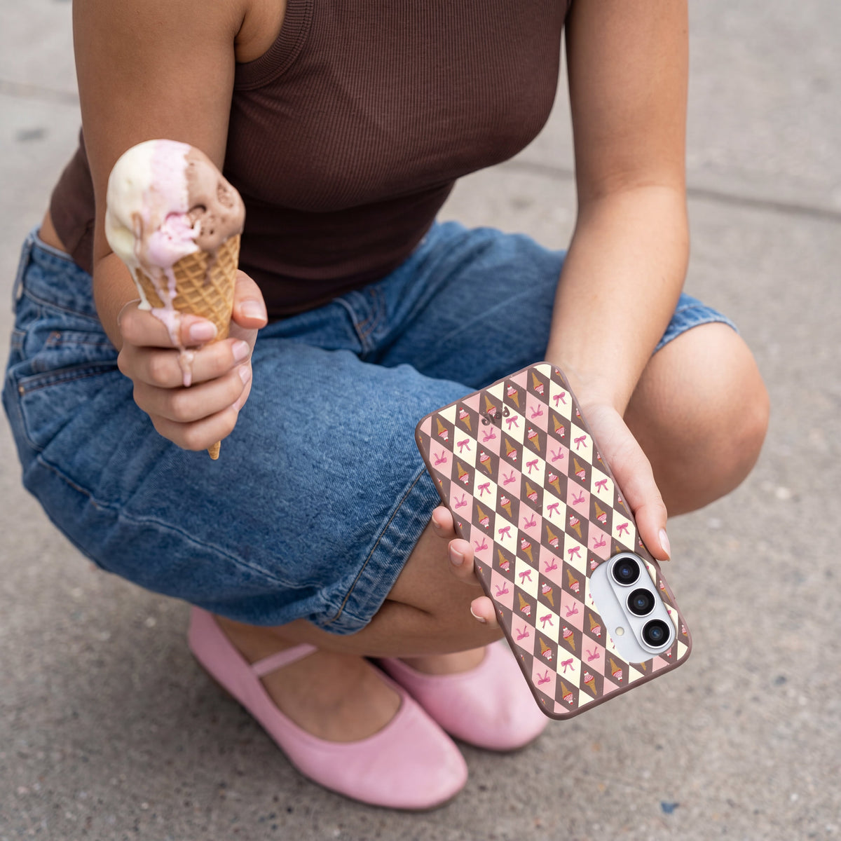 Chocolate Brown Neapolitan Dream Samsung Galaxy S26+(Plus) Case