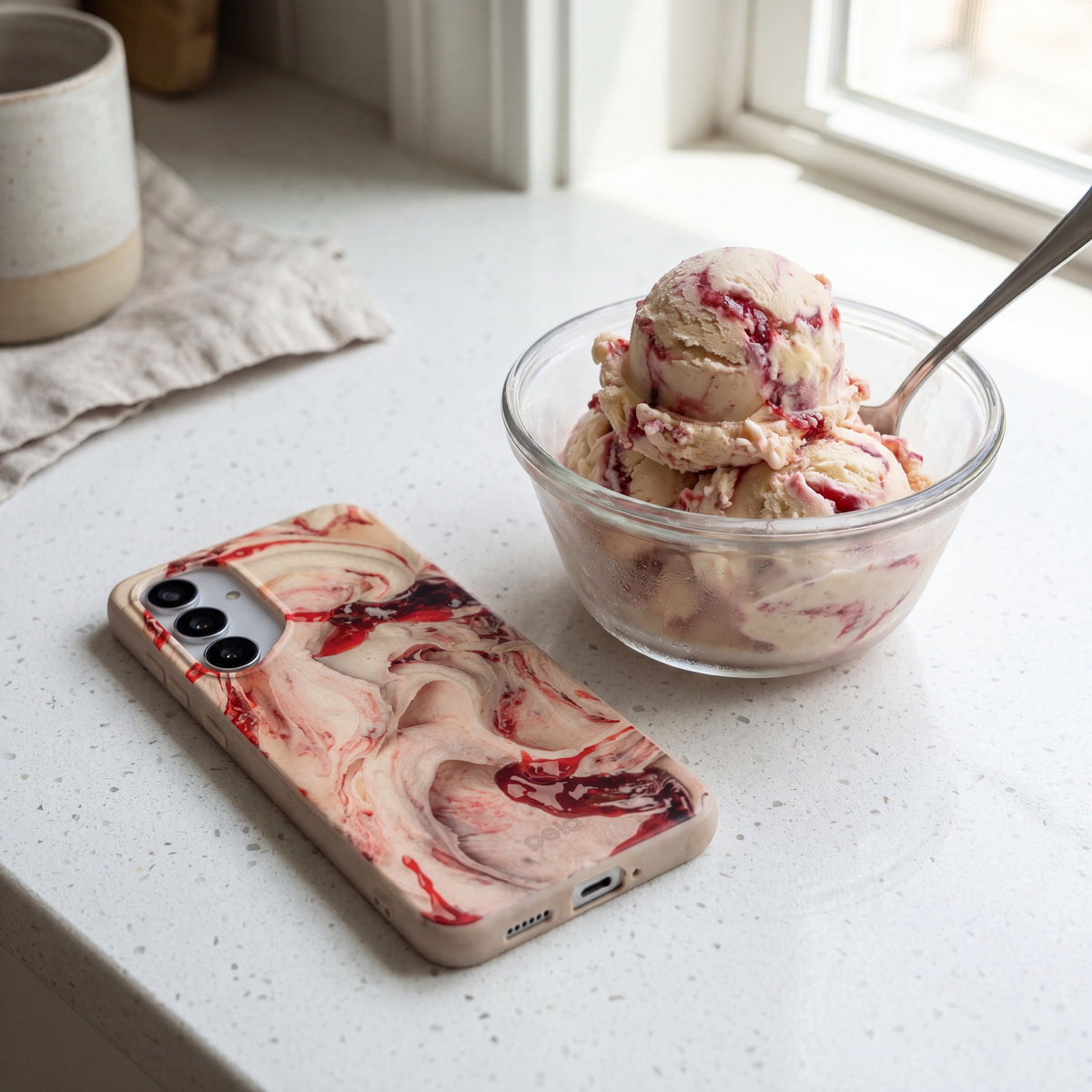 Seashell Raspberry Ripple Samsung Galaxy S26 Ultra Case
