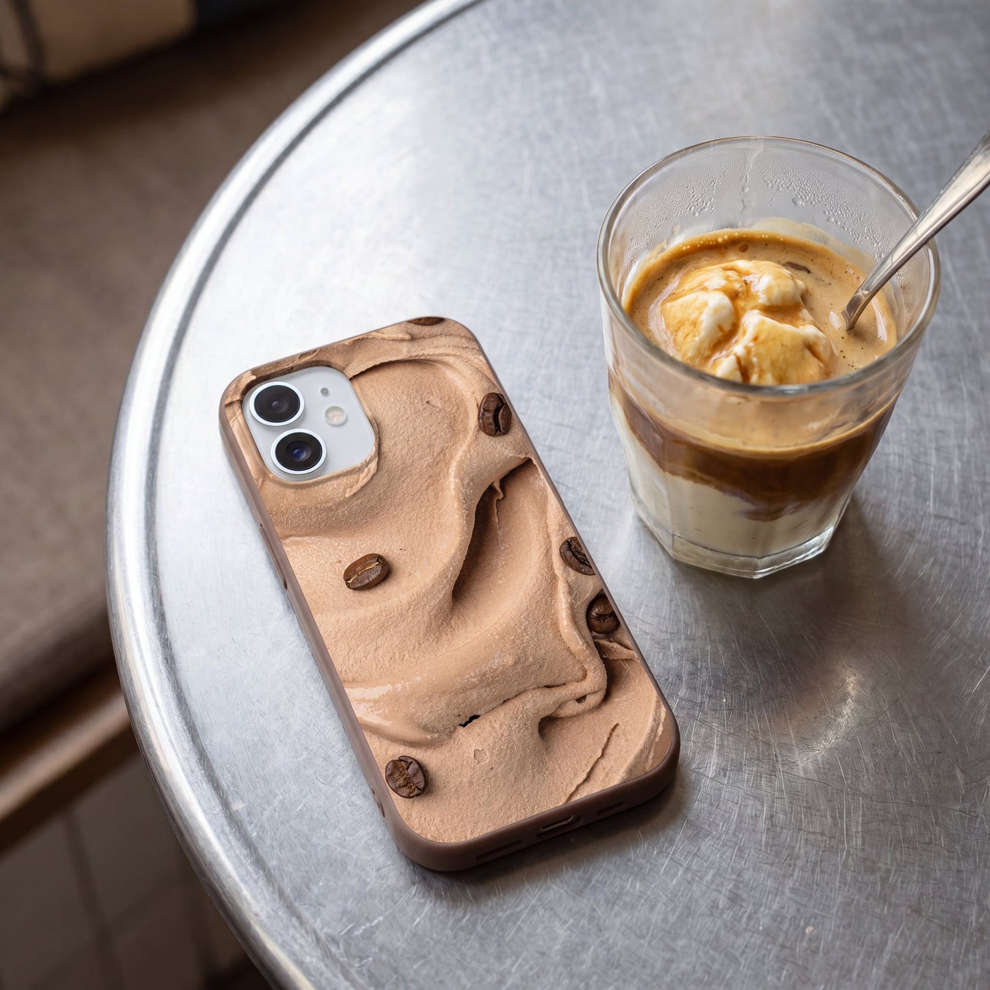 Chocolate Brown Espresso Swirl iPhone 17 Case