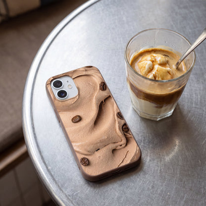 Chocolate Brown Espresso Swirl iPhone 17 Pro Case