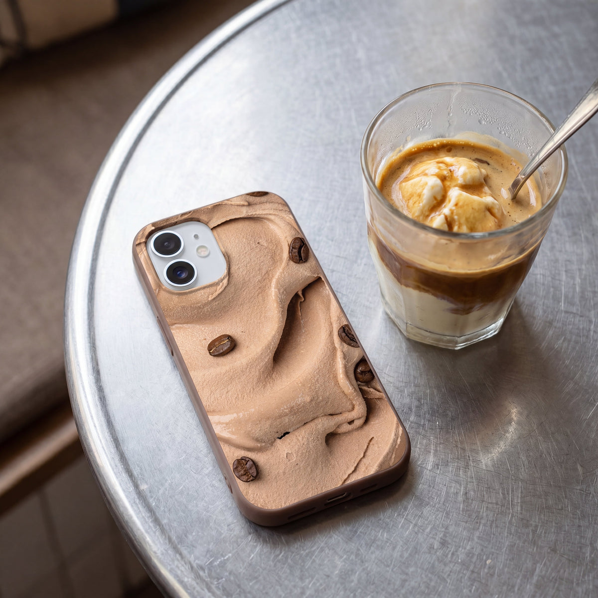 Chocolate Brown Espresso Swirl iPhone 17 Pro Max Case