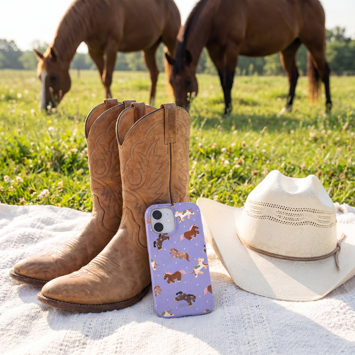Lavender Pastel Ponies iPhone 16e/17e Case