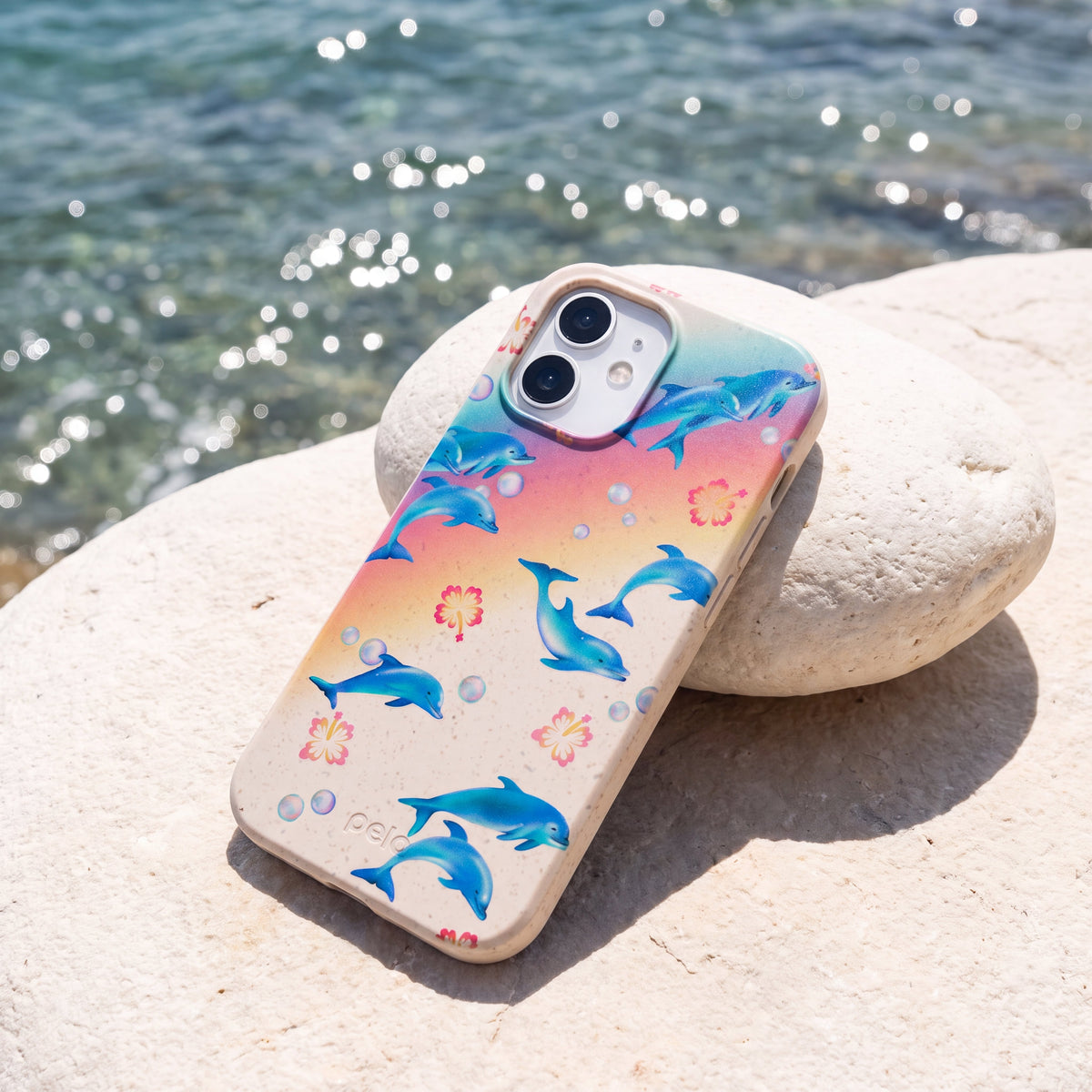 Seashell Dolphin Sunset iPhone Air Case