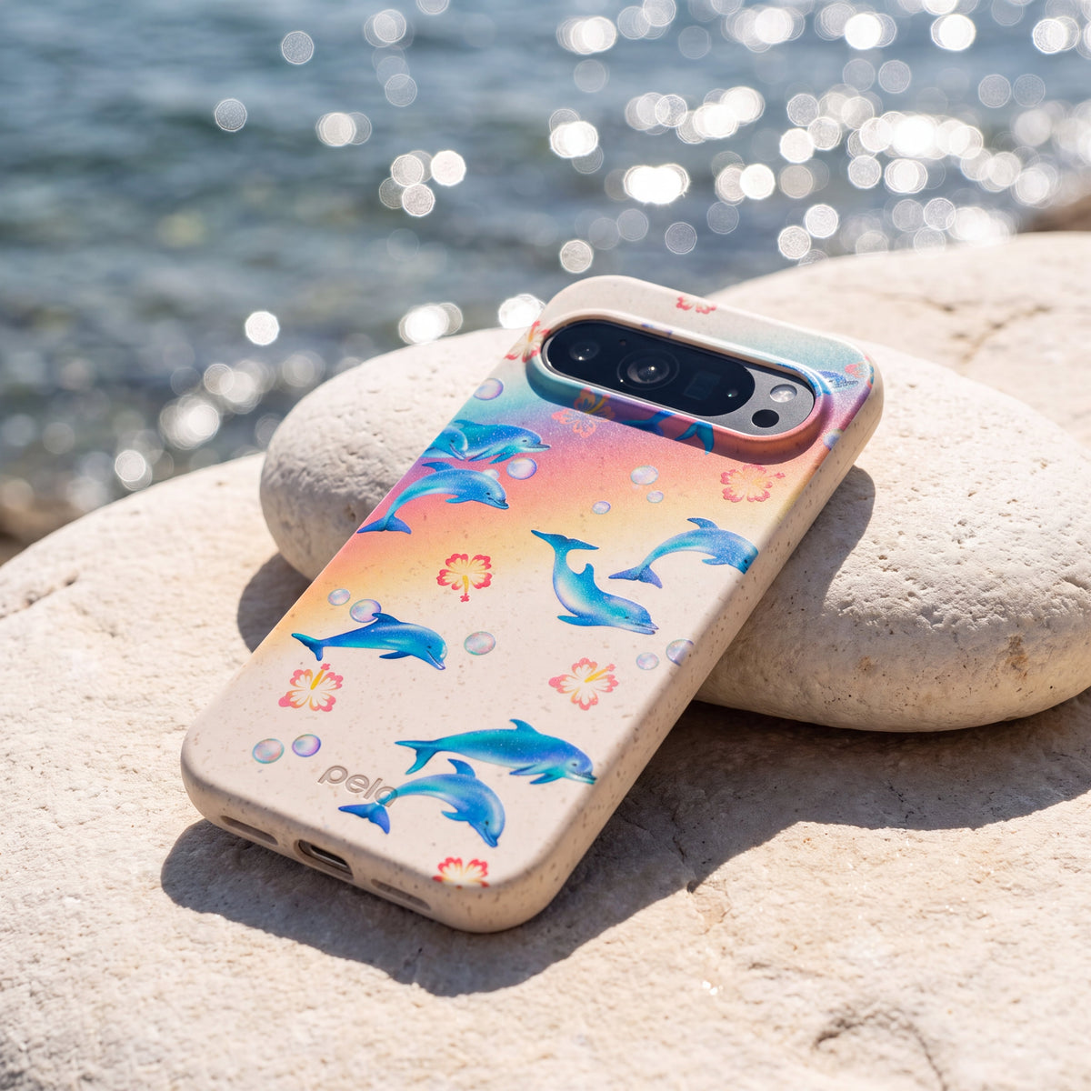 Seashell Dolphin Sunset Google Pixel 10a Case