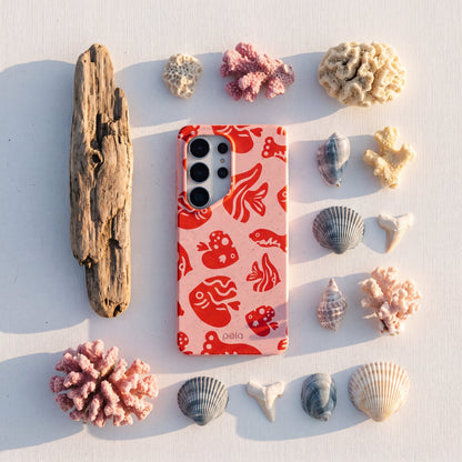 Bubblegum Pink Rosy Reef Samsung Galaxy S26 Case