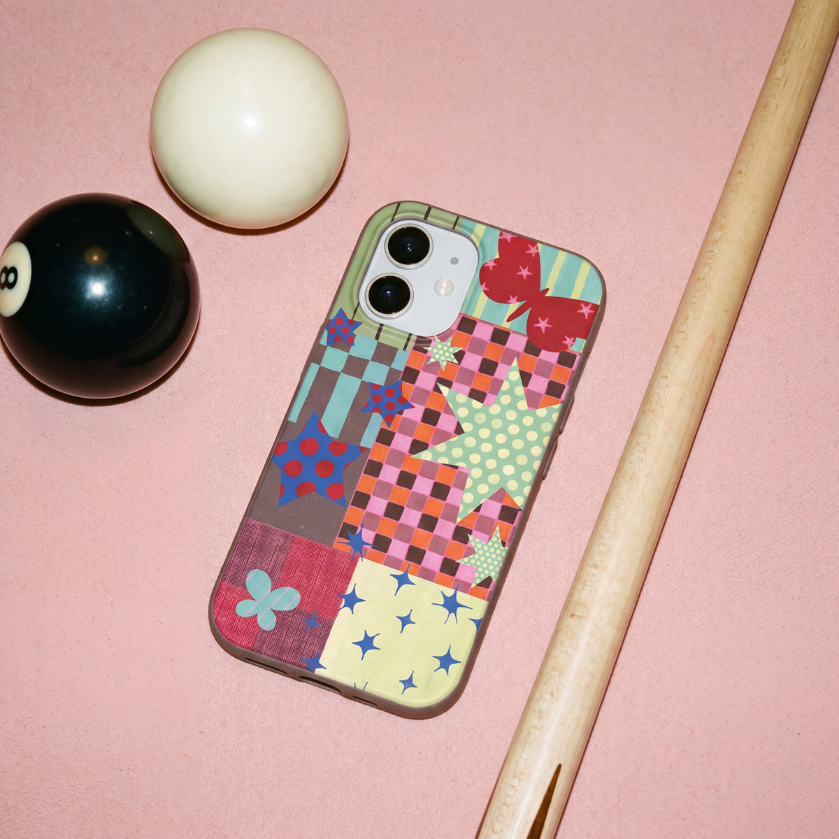 Chocolate Brown Patchwork Journal iPhone 17 Pro Max Case
