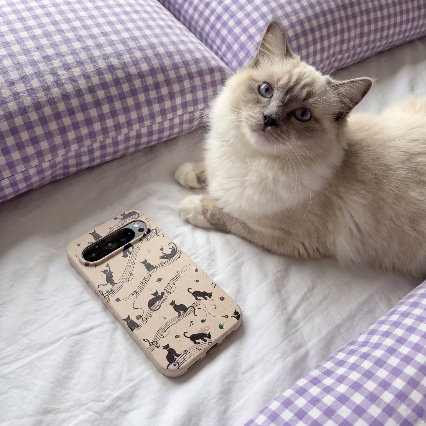Seashell Music Kitties Google Pixel 10a Case