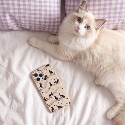 Seashell Music Kitties iPhone 16e/17e Case
