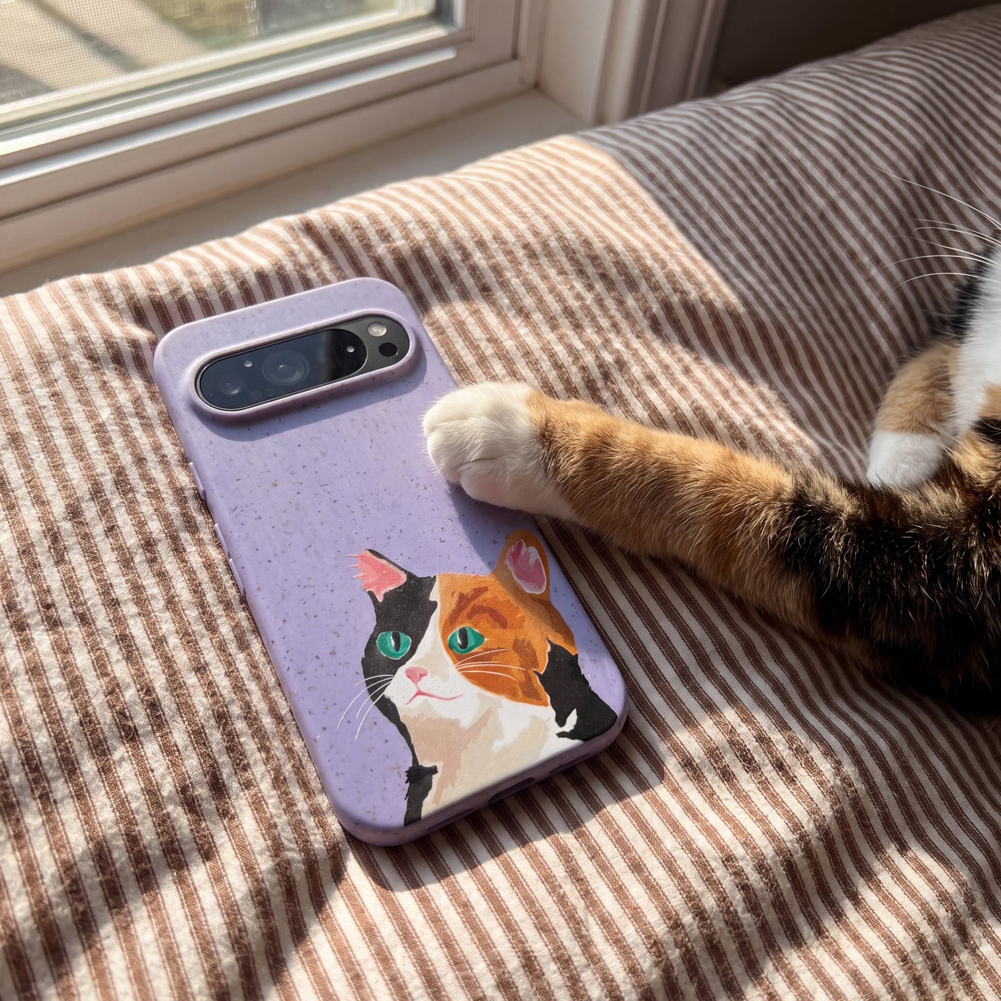 Lavender Calico Google Pixel 10 Pro XL Case