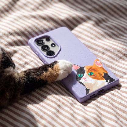 Lavender Calico Samsung Galaxy S26 Case
