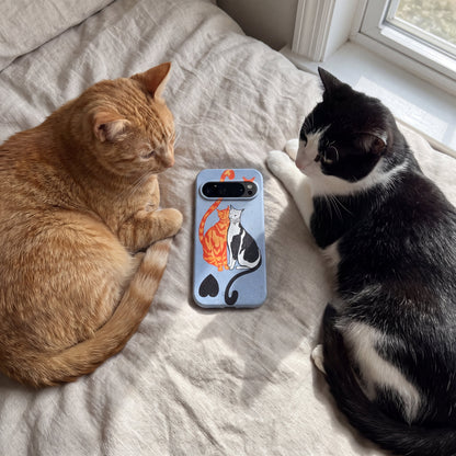 Powder Blue Twins Google Pixel 10 Pro XL Case