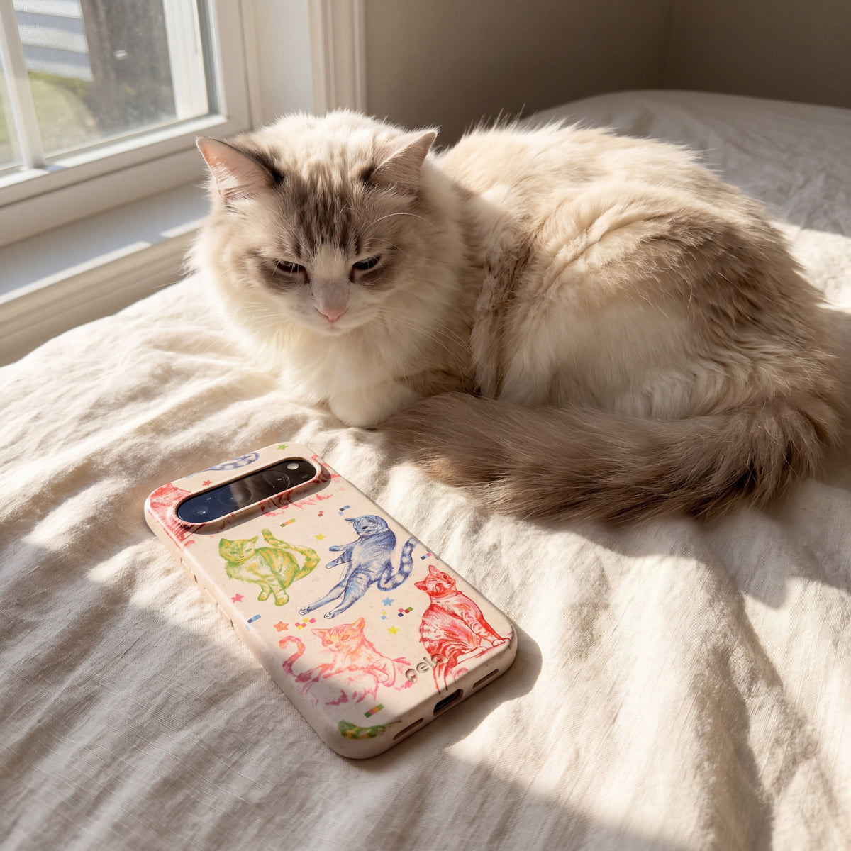 Seashell Cat Sketchbook Google Pixel 10 Pro XL Case