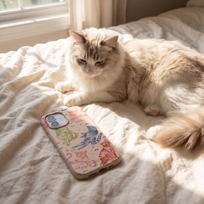 Seashell Cat Sketchbook iPhone Air Case