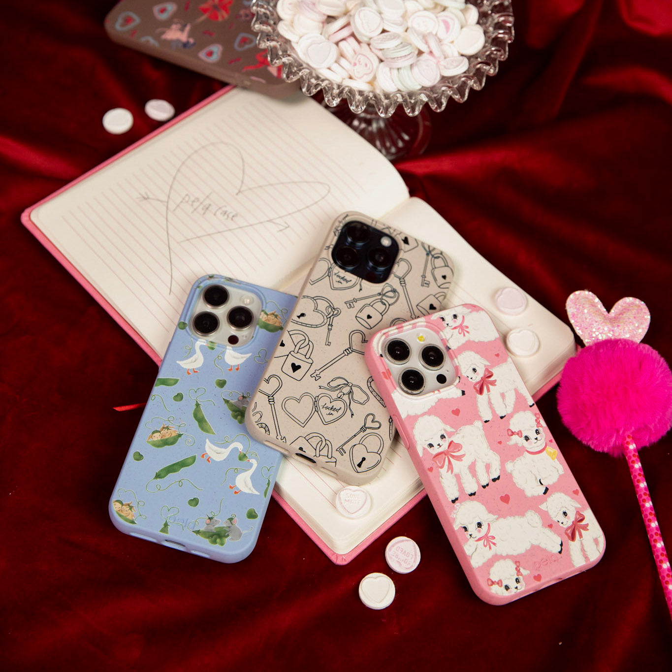 Bubblegum Pink Wool You Be Mine Google Pixel 10 Pro XL Case