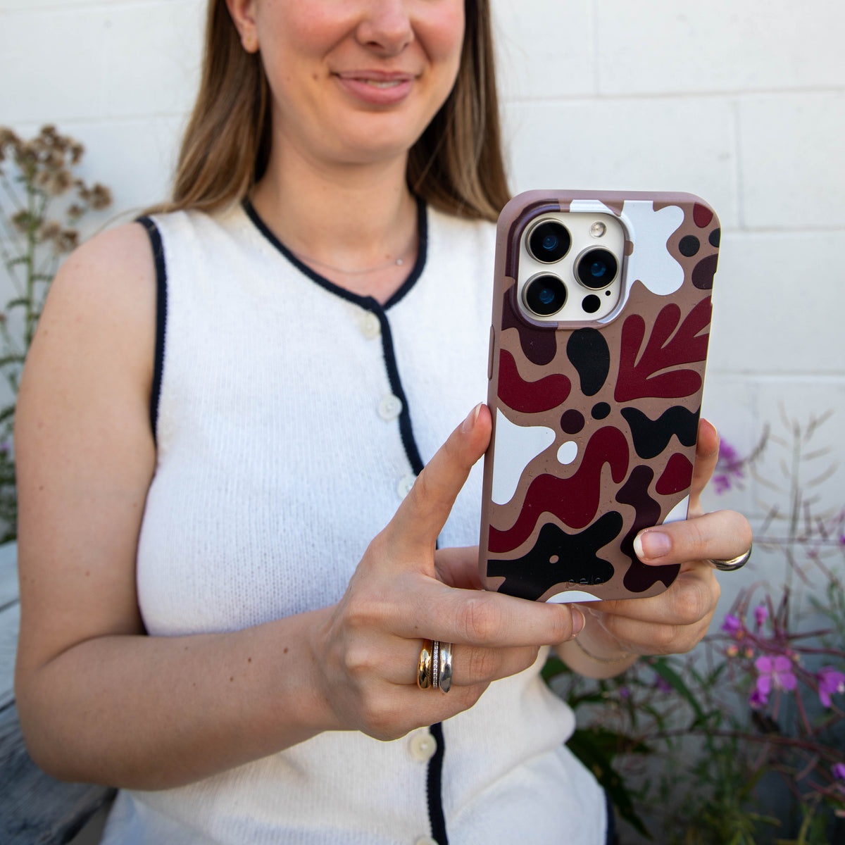 Chocolate Brown Earthy Curves Google Pixel 10/10 Pro Case