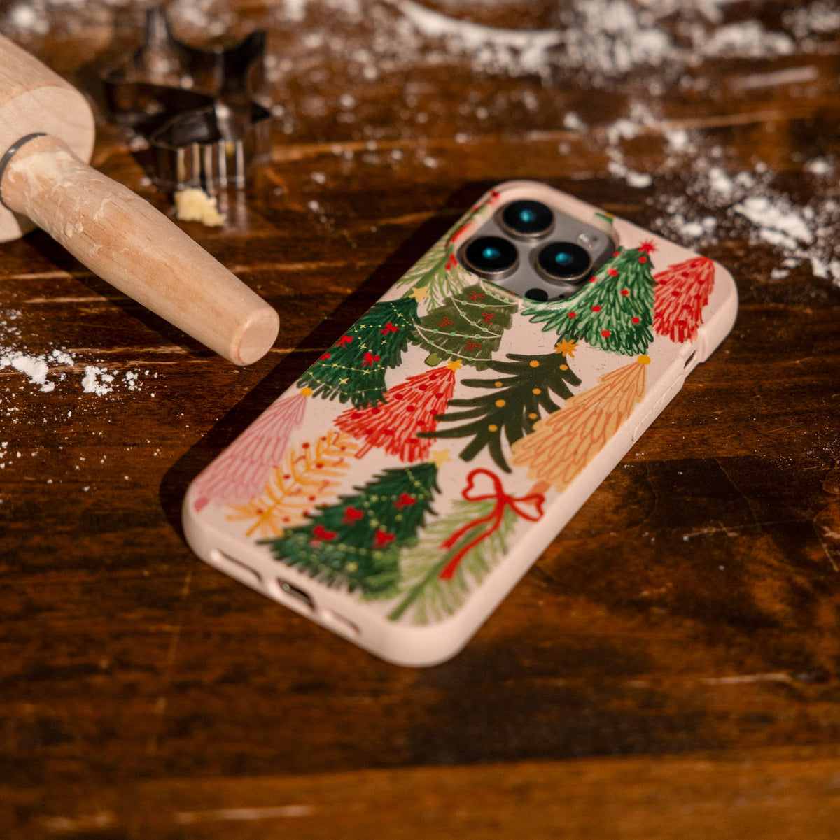 Seashell Festive Trees Google Pixel 10a Case