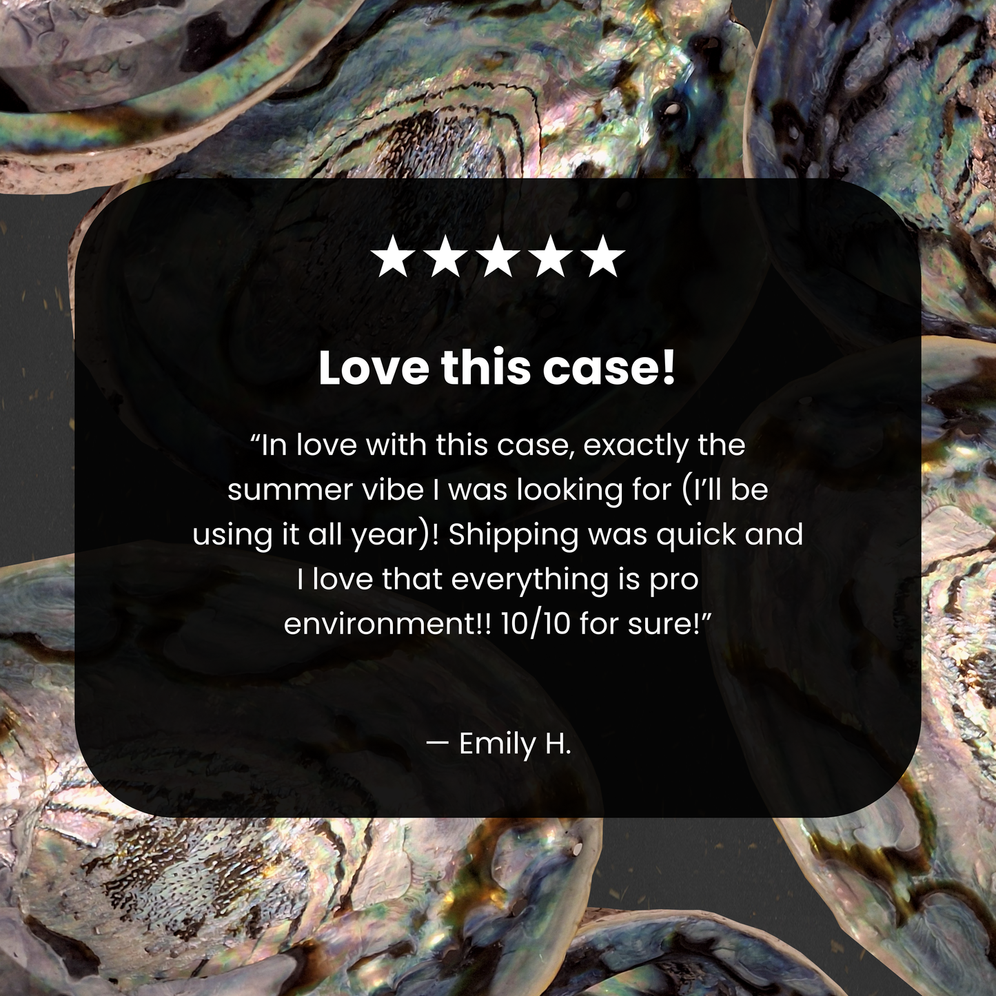 Black Abalone Shells iPhone Air Case
