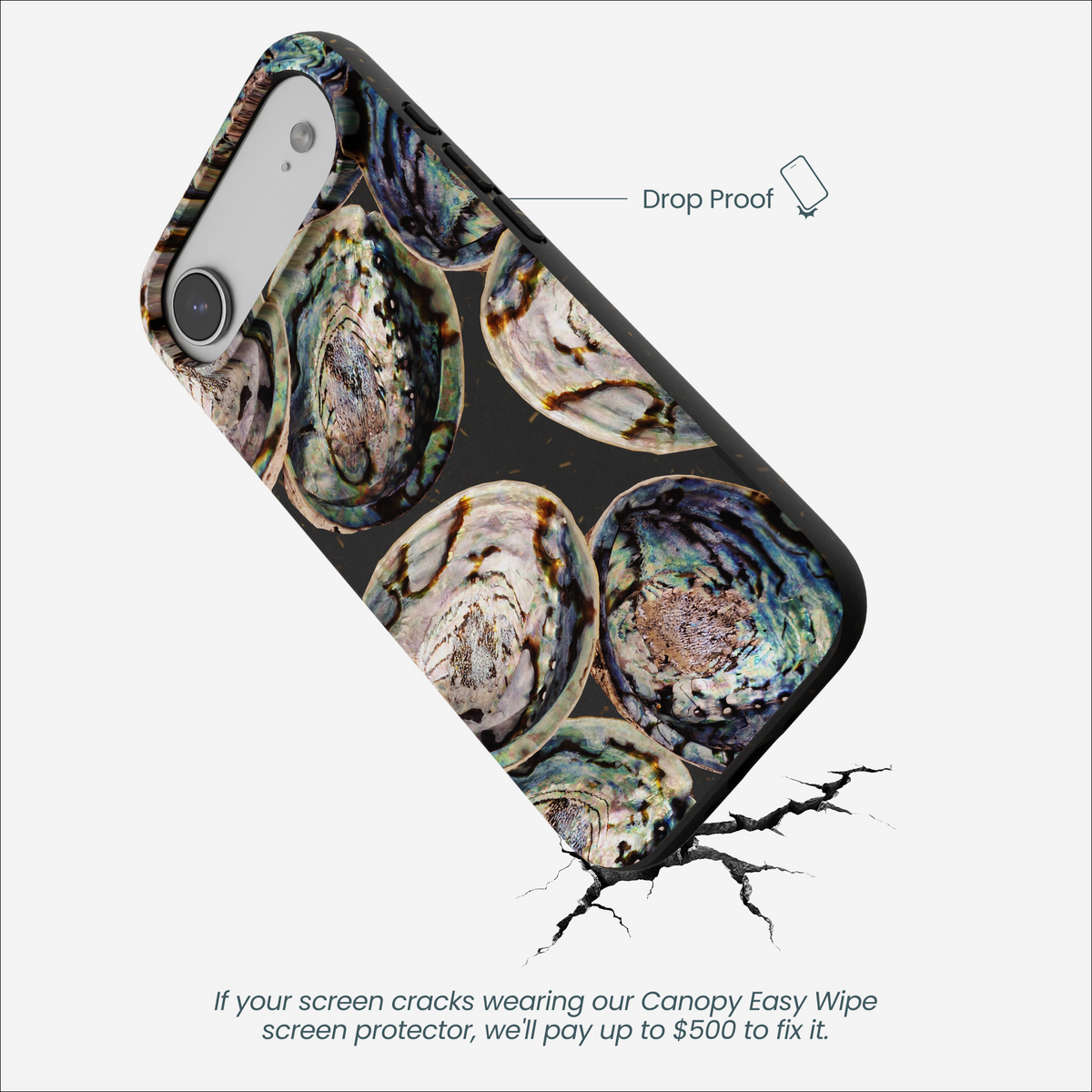 Black Abalone Shells iPhone Air Case