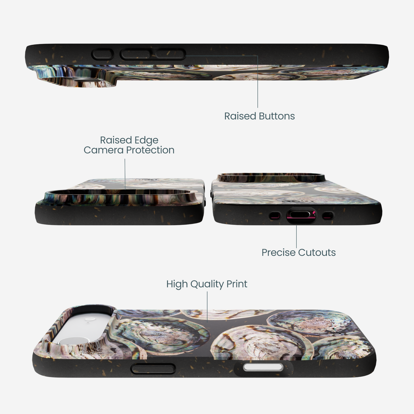 Black Abalone Shells iPhone Air Case
