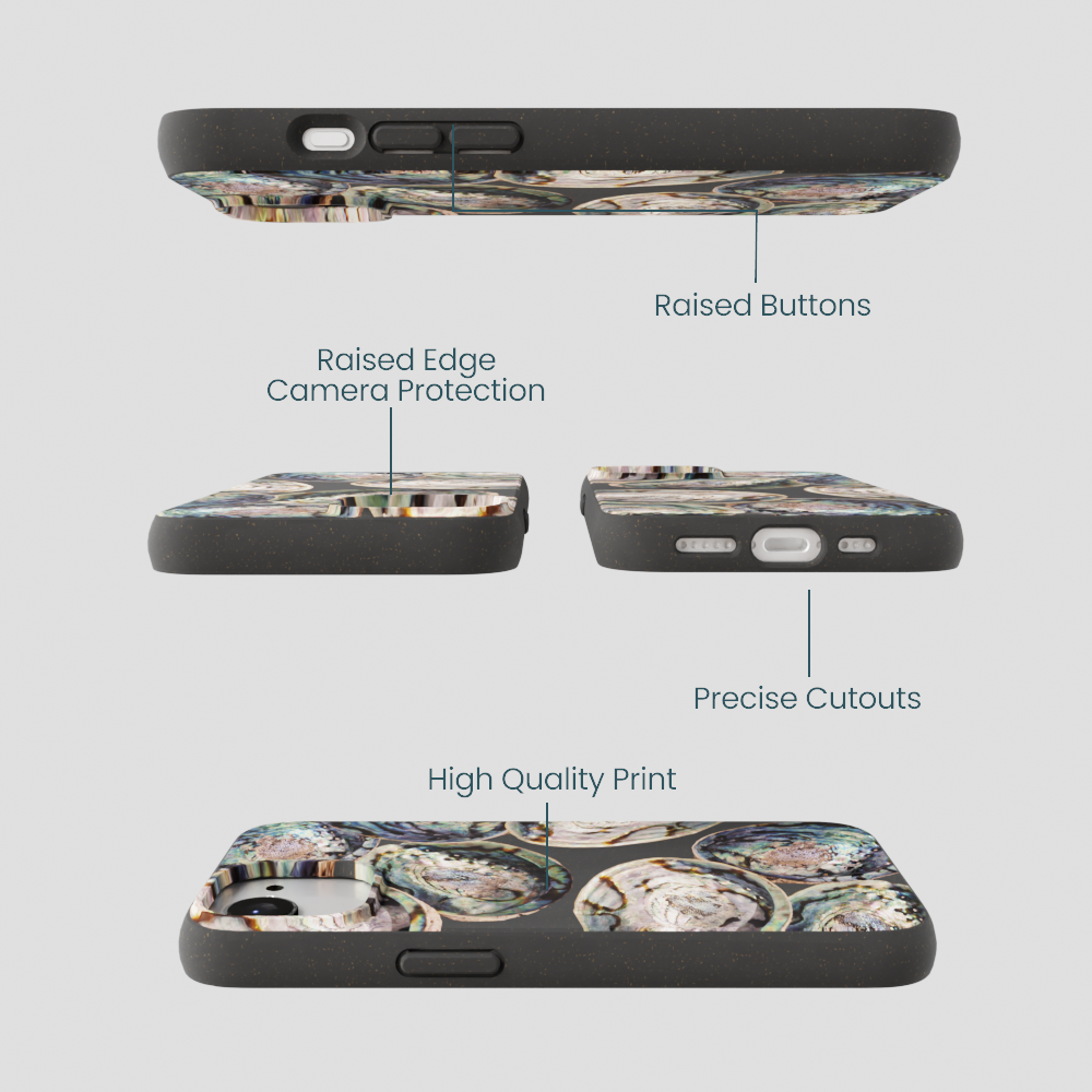 Black Abalone Shells iPhone 16e/17e Case
