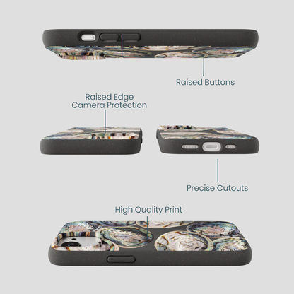 Black Abalone Shells iPhone 16e/17e Case
