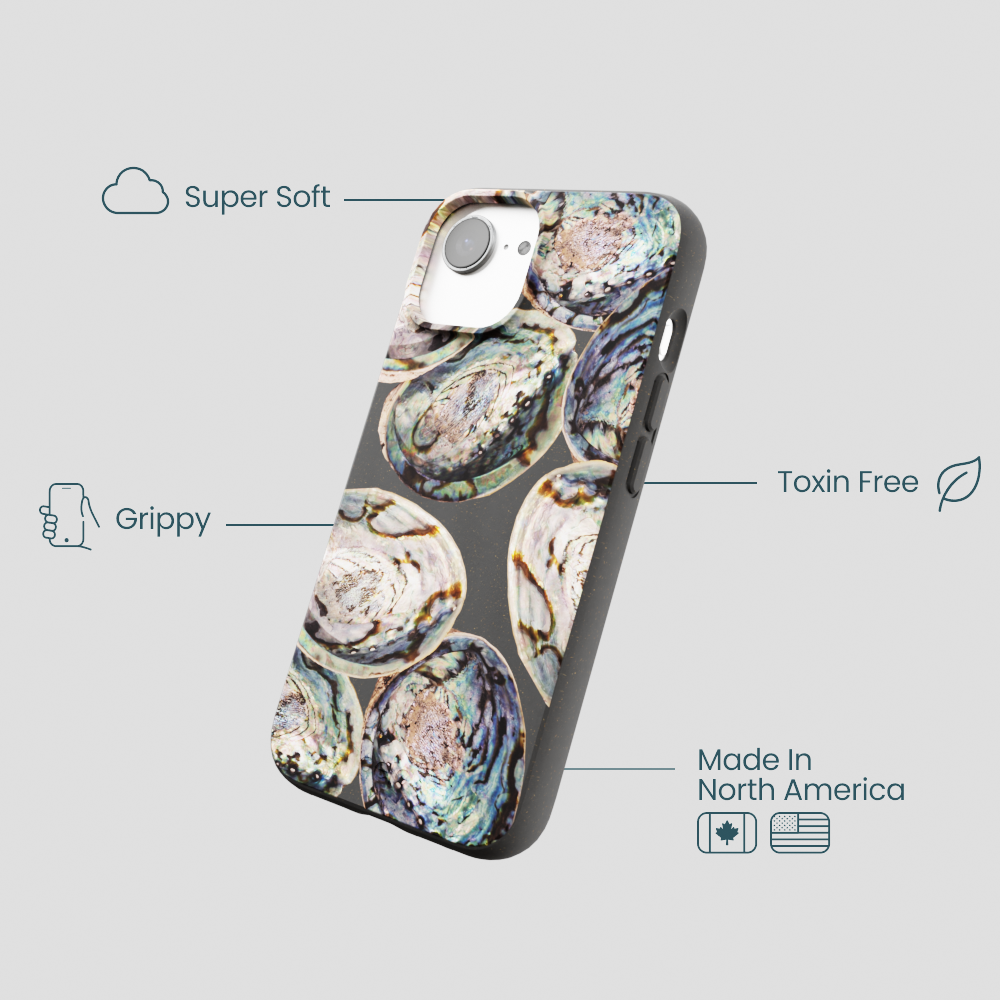 Black Abalone Shells iPhone 16e/17e Case