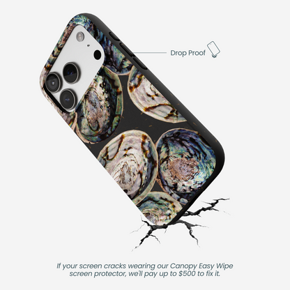 Black Abalone Shells iPhone 17 Pro Case
