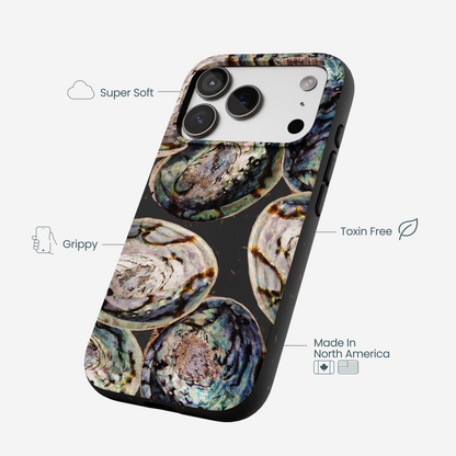 Black Abalone Shells iPhone 17 Pro Case