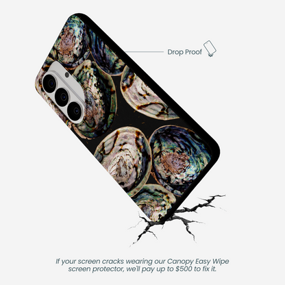 Black Abalone Shells Samsung Galaxy S26 Case